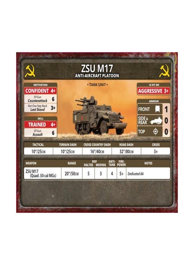 Flames of War Late War: Soviet ZSU M17 Anti-Aircraft Platoon (SBX78) - Image 3